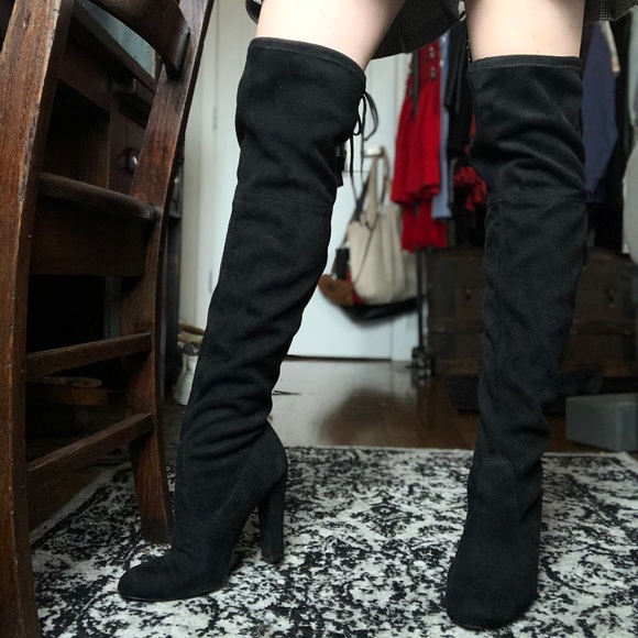 SOLD Steve Madden Suede Over the Knee Boots - Picture 3 of 4